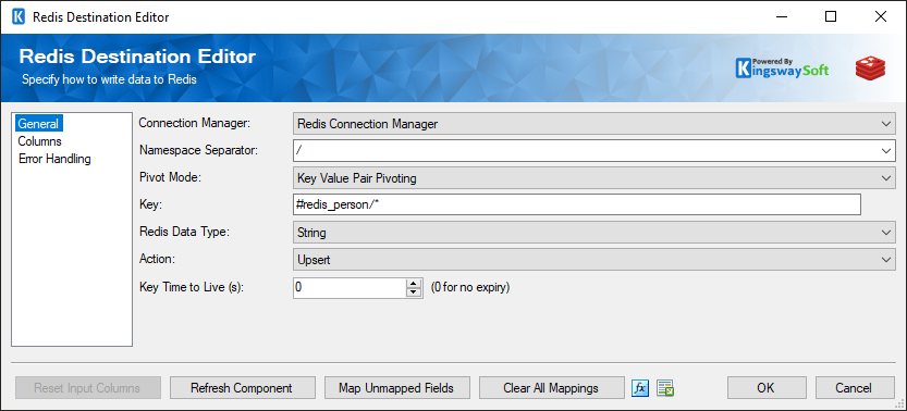 Redis Destination Component